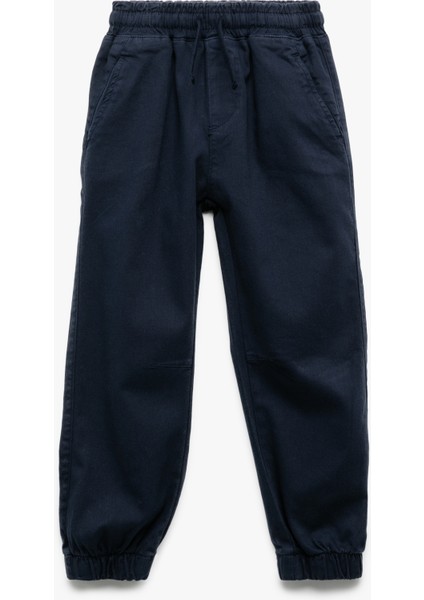 Pamuklu Beli Bağcıklı Basic Jogger Pantolon