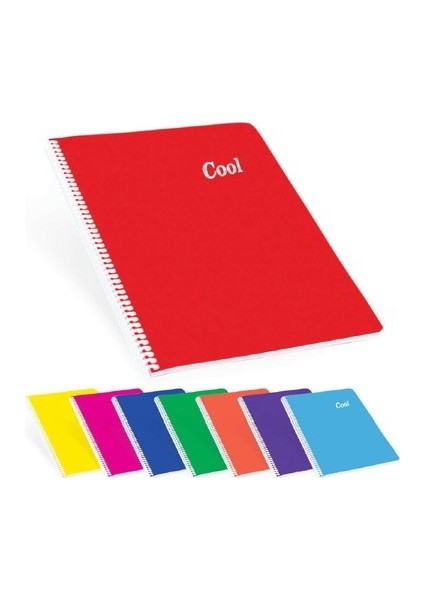 96 Yaprak Kareli Telli Defter Mavi