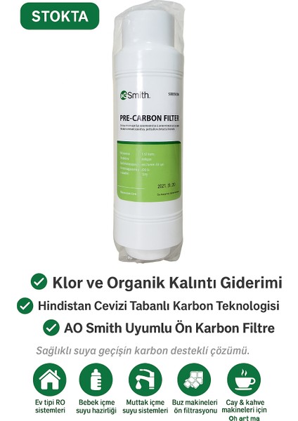 Ao Smith Frezya Filtre Takımı (1-2-4)