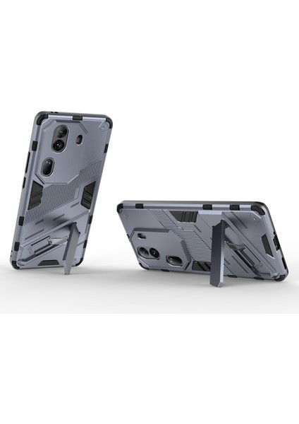 Oppo RENO11 Pro 5g (Global) Kılıf Pc + Tpu Kickstand Koruyucu Telefon Kılıfı-Gri (Yurt Dışından) fiyatları
