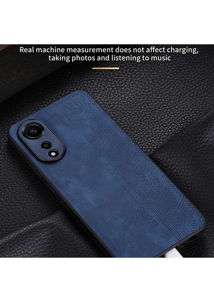 Azns Oppo A78 4g Kılıf Çizilmez Baskılı Pu Deri+Tpu Telefon Arka Kapağı-Mavi (Yurt Dışından) indirimleri