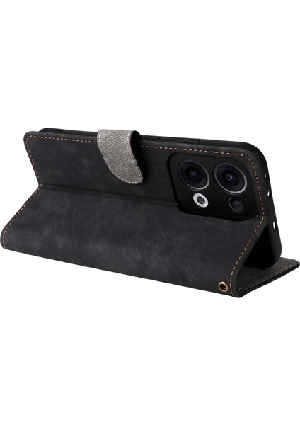 Oppo RENO13 5g(Global)Cüzdan Kılıfı Rfıd Engelleme Pu Deri Kapak Standı Görünüm-Siyah (Yurt Dışından) fırsatları