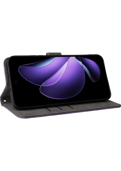 Oppo RENO13 5g(Global)Cüzdan Kılıfı Rfıd Engelleme Pu Deri Kapak Standı Görünüm-Mor (Yurt Dışından) fırsatları