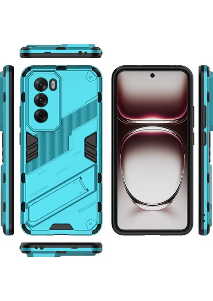 Oppo RENO12 Pro 5g (Global) Kılıf Kickstand Hibrit Sert Pc Yumuşak Tpu Telefon Kılıfı-Bebek Mavisi (Yurt Dışından) indirimleri