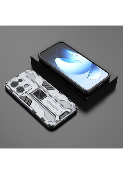 Oppo RENO13 5g (Global) Kılıf Pc + Tpu Darbeye Dayanıklı Telefon Kılıfı Kickstand Ile-Gri (Yurt Dışından) indirimleri