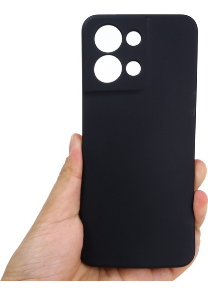 Oppo Reno8 5g (Küresel Sürüm) Için Yumuşak Sıvı Silikon Kılıf Parmak Izi Önleyici Çizilmez Fiber Astar Kamera Koruyucu Telefon Kılıfı Kayışlı-Siyah (Yurt Dışından) fırsatları