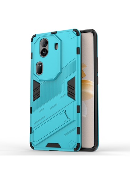 Oppo RENO11 Pro 5g (Global) Kılıf Pc + Tpu Kickstand Koruyucu Telefon Kılıfı-Bebek Mavisi (Yurt Dışından)