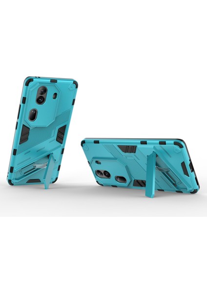 Oppo RENO11 Pro 5g (Global) Kılıf Pc + Tpu Kickstand Koruyucu Telefon Kılıfı-Bebek Mavisi (Yurt Dışından) fiyatları