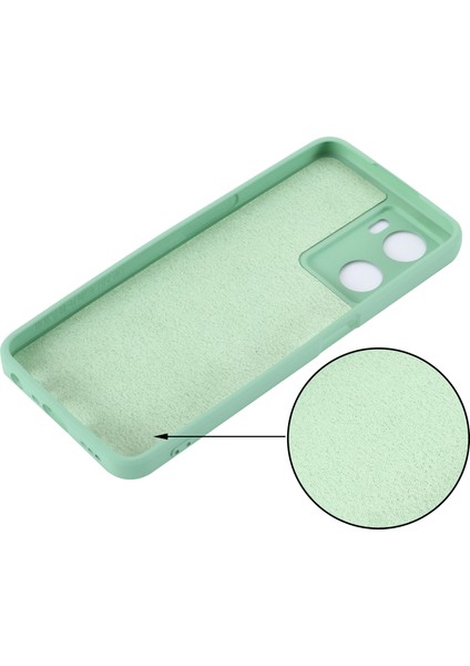 Oppo A77 4G/A77S 4G/A57E 4g Ince Kılıf Sıvı Silikon Telefon Kılıfı El Kayışı Ile-Yeşil (Yurt Dışından) modelleri