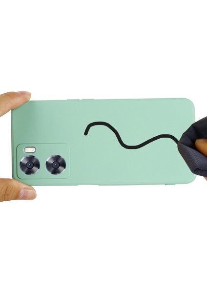 Oppo A77 4G/A77S 4G/A57E 4g Ince Kılıf Sıvı Silikon Telefon Kılıfı El Kayışı Ile-Yeşil (Yurt Dışından) fırsatları