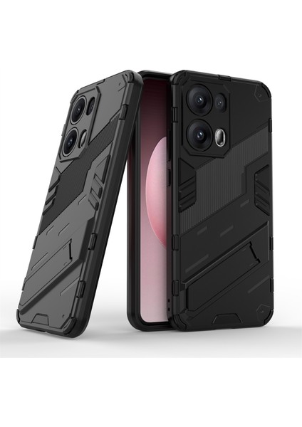 Oppo RENO13 Pro 5g Kılıf Pc+Tpu Darbeye Dayanıklı Telefon Kılıfı Kickstand Ile-Siyah (Yurt Dışından) fiyatları