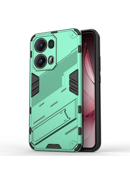 Oppo RENO13 Pro 5g Kılıf Pc+Tpu Darbeye Dayanıklı Telefon Kılıfı Kickstand Ile-Yeşil (Yurt Dışından)