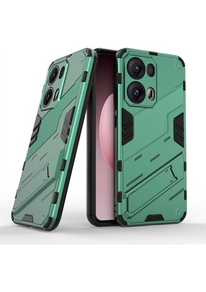 Oppo RENO13 Pro 5g Kılıf Pc+Tpu Darbeye Dayanıklı Telefon Kılıfı Kickstand Ile-Yeşil (Yurt Dışından) fiyatları