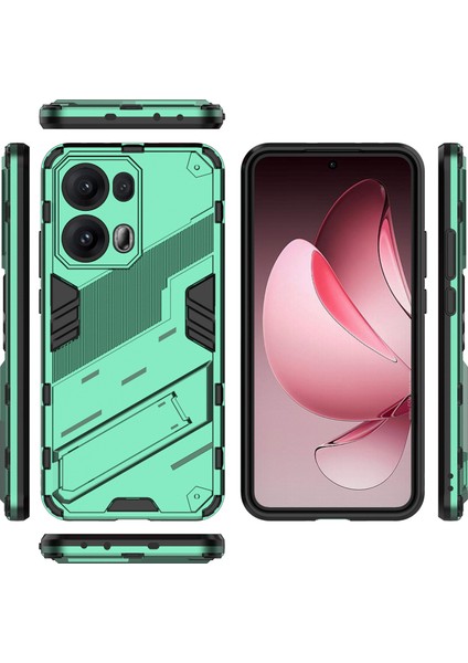 Oppo RENO13 Pro 5g Kılıf Pc+Tpu Darbeye Dayanıklı Telefon Kılıfı Kickstand Ile-Yeşil (Yurt Dışından) indirimleri