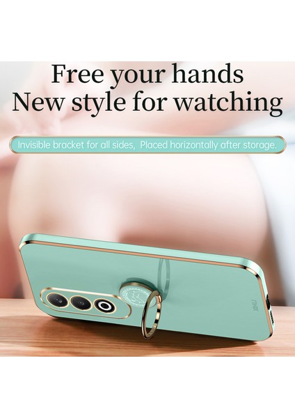 Xınlı Oppo K12 Kılıf Tpu Telefon Kılıfı Döndürülebilir Halka Tutucu-Kırmızı (Yurt Dışından) modelleri