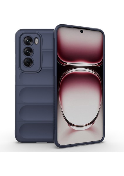 Oppo RENO12 5g(Global)Kılıf Yumuşak Tpu Düşmeye Dayanıklı Telefon Kılıfı-Koyu Mavi (Yurt Dışından)