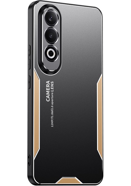 Oppo K12 Kılıf Düşmeye Karşı Dayanıklı Alüminyum Alaşım + Pc + Tpu Cep Telefonu Kılıfı - Altın (Yurt Dışından)
