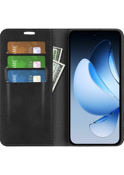 Oppo RENO13 5g(Global)Kılıf Deri Dokunmatik Deri Cüzdan Telefon Kılıfı-Siyah (Yurt Dışından) indirimleri