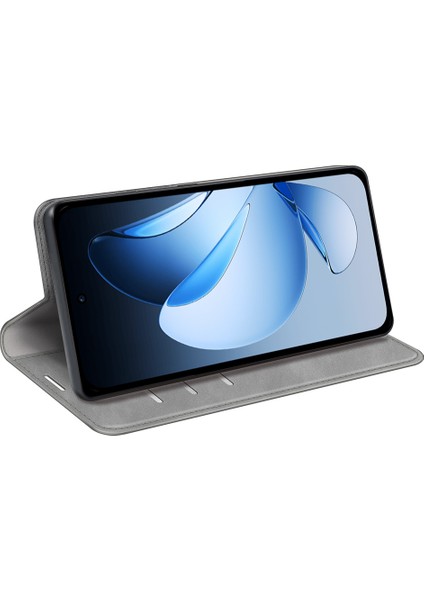 Oppo RENO13 5g(Global)Kılıf Deri Dokunmatik Deri Cüzdan Telefon Kılıfı-Gri (Yurt Dışından) fırsatları