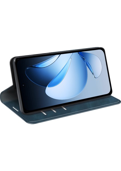 Oppo RENO13 5g(Global)Kılıf Deri Dokunmatik Deri Cüzdan Telefon Kılıfı-Mavi (Yurt Dışından) fırsatları