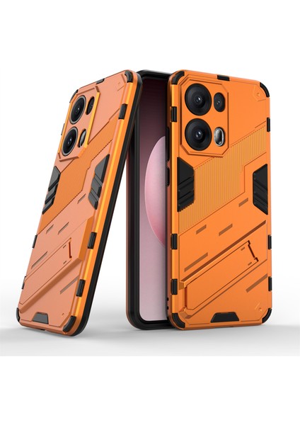 Oppo RENO13 Pro 5g Kılıf Pc+Tpu Darbeye Dayanıklı Telefon Kılıfı Kickstand Ile-Turuncu (Yurt Dışından) fiyatları