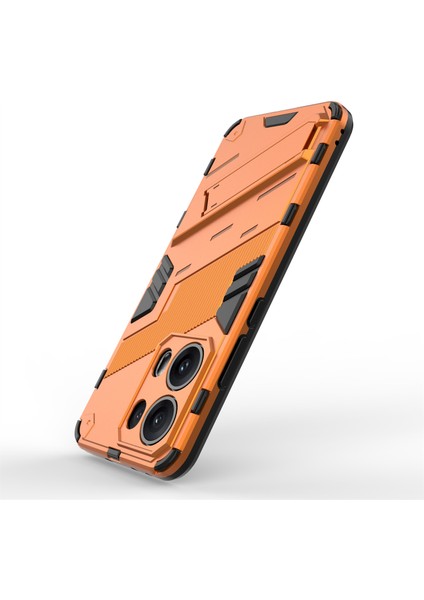 Oppo RENO13 Pro 5g Kılıf Pc+Tpu Darbeye Dayanıklı Telefon Kılıfı Kickstand Ile-Turuncu (Yurt Dışından) fırsatları