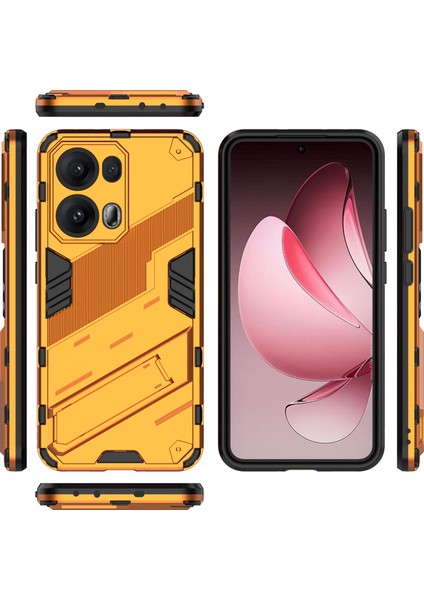 Oppo RENO13 Pro 5g Kılıf Pc+Tpu Darbeye Dayanıklı Telefon Kılıfı Kickstand Ile-Turuncu (Yurt Dışından) indirimleri