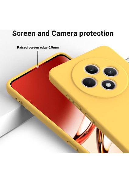 Oppo RENO12 F 5g (Oppo RENO12 Fs) Neo Kılıf Düşmeye Karşı Dayanıklı Sıvı Silikon Telefon Kılıfı Kayışlı-Sarı (Yurt Dışından) modelleri
