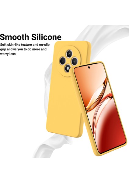 Oppo RENO12 F 5g (Oppo RENO12 Fs) Neo Kılıf Düşmeye Karşı Dayanıklı Sıvı Silikon Telefon Kılıfı Kayışlı-Sarı (Yurt Dışından) indirimleri