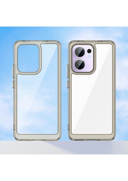 Oppo RENO13 F 5g Kılıf Tpu+Akrilik Koruyucu Şeffaf Telefon Kılıfı-Şeffaf Gri (Yurt Dışından) fiyatları