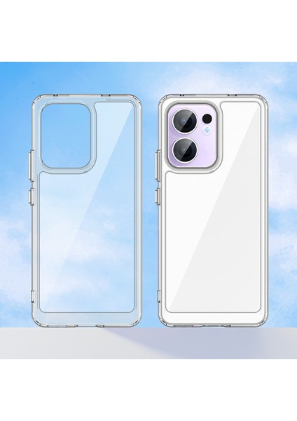 Oppo RENO13 F 5g Kılıf Tpu+Akrilik Koruyucu Şeffaf Telefon Kılıfı-Şeffaf (Yurt Dışından) fiyatları