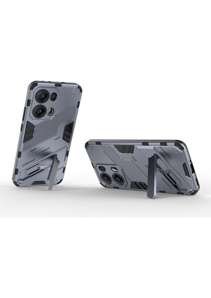 Oppo RENO13 Pro 5g Kılıf Pc+Tpu Darbeye Dayanıklı Telefon Kılıfı Kickstand Ile-Gri (Yurt Dışından) modelleri