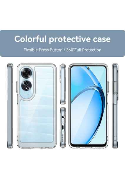 Oppo A60 4g Kılıf Tpu+Akrilik Koruyucu Şeffaf Telefon Kılıfı-Şeffaf (Yurt Dışından) fiyatları