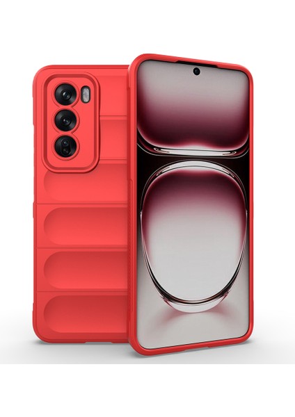 Oppo RENO12 5g(Global)Kılıf Yumuşak Tpu Düşmeye Dayanıklı Telefon Kılıfı-Kırmızı (Yurt Dışından)