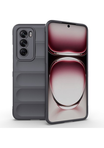 Oppo RENO12 5g(Global)Kılıf Yumuşak Tpu Düşmeye Dayanıklı Telefon Kılıfı-Koyu Gri (Yurt Dışından)