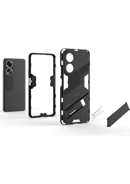 Oppo A58 4g Kapak Pc+Tpu Darbeye Dayanıklı Kickstand Telefon Kılıfı-Yeşil (Yurt Dışından) fiyatları