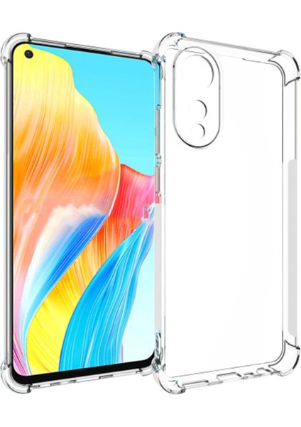 Oppo A78 4g Kılıf Esnek Tpu Kaymaz Şeffaf Kapak (Yurt Dışından)