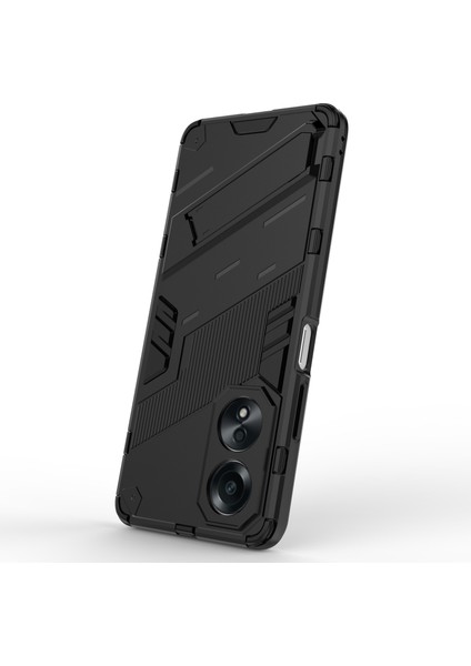 Oppo A58 4g Kapak Pc+Tpu Darbeye Dayanıklı Kickstand Telefon Kılıfı-Siyah (Yurt Dışından) fırsatları