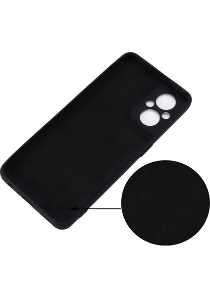 Oppo Reno7 Z 5g/reno7 Lite 5G/F21 Pro 5g/reno8 Lite 5g Sıvı Silikon Kılıf Hassas Kesikler Kamera Koruma Kılıfı Kayışlı-Siyah (Yurt Dışından) fırsatları