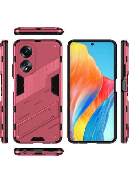 Oppo A58 4g Kapak Pc+Tpu Darbeye Dayanıklı Kickstand Telefon Kılıfı-Gül (Yurt Dışından) indirimleri