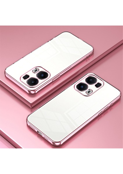 Oppo RENO13 Pro 5g Kılıf Galvanik Çerçeve Yumuşak Tpu Telefon Kılıfı-Pembe (Yurt Dışından) fiyatları