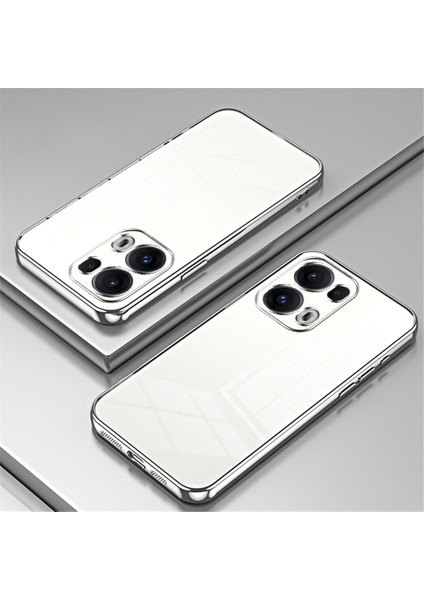 Oppo RENO13 Pro 5g Kılıf Galvanik Çerçeve Yumuşak Tpu Telefon Kılıfı-Gümüş (Yurt Dışından) indirimleri