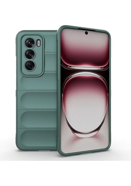 Oppo RENO12 5g(Global)Kılıf Yumuşak Tpu Düşmeye Dayanıklı Telefon Kılıfı-Yeşil (Yurt Dışından)