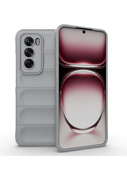 Oppo RENO12 5g(Global)Kılıf Yumuşak Tpu Düşmeye Dayanıklı Telefon Kılıfı-Açık Gri (Yurt Dışından)