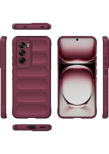 Oppo RENO12 5g(Global)Kılıf Yumuşak Tpu Düşmeye Dayanıklı Telefon Kılıfı-Şarap Kırmızısı (Yurt Dışından) indirimleri
