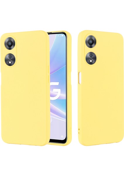 Oppo A58 5G/A58X 5G/A78 5g Için Telefon Kılıfı, Kayışlı Sıvı Silikon Toz Önleyici Yumuşak Astarlı Koruyucu Kılıf-Sarı (Yurt Dışından) fiyatları