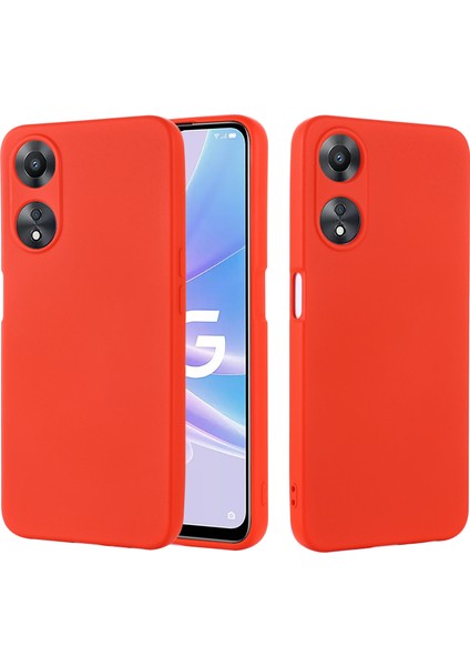 Oppo A58 5G/A58X 5G/A78 5g Için Telefon Kılıfı, Askılı Sıvı Silikon Toz Önleyici Yumuşak Astarlı Koruyucu Kılıf-Kırmızı (Yurt Dışından) fiyatları