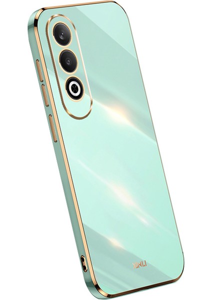 Xınlı Oppo K12 Kılıf Galvanik Kenar Darbeye Dayanıklı Tpu Telefon Kılıfı-Camgöbeği (Yurt Dışından)