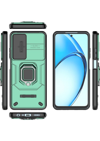 Oppo A60 4g Kılıf Camshield Kickstand Pc+Tpu Telefon Kılıfı-Yeşil (Yurt Dışından) indirimleri