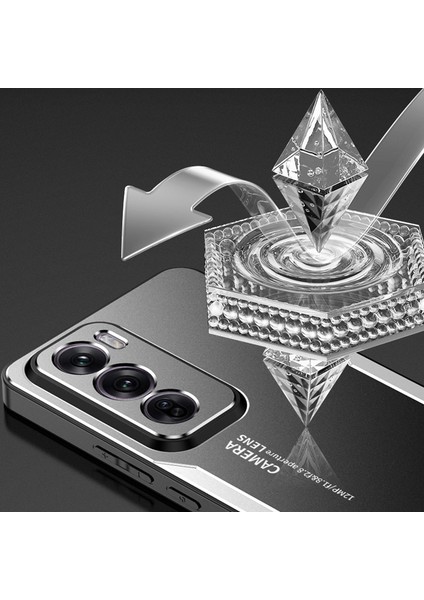Oppo RENO12 5g(Global)Metal Telefon Kılıfı Alüminyum Alaşımlı Arka Kapak-Mavi (Yurt Dışından) indirimleri
